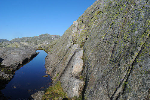 Sti forma i berget.