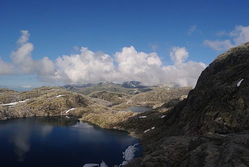 Bjørndalstraversen under skyene.