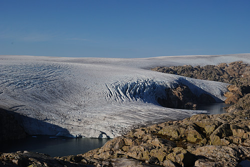 Blomsterskardbreen sett frå Sikringsbu.