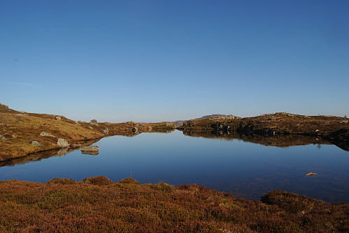 Vindstille tjødn.