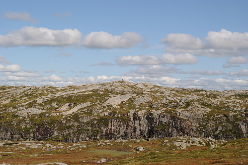 Høgaste toppen i dag Skorva, 870 moh.