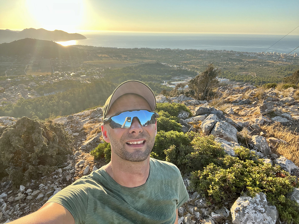 En obligatorisk Mallorca-selfie på toppen