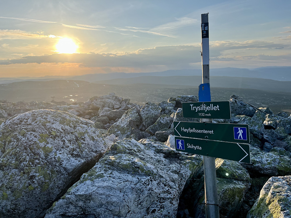 Solnedgang over Trysil