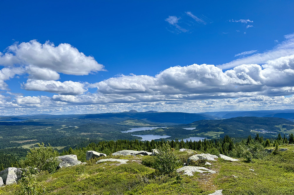 En enda bedre utsikt mot sørøst fra Javnberget. Herfra har man faktisk 360 graders utsikt. 