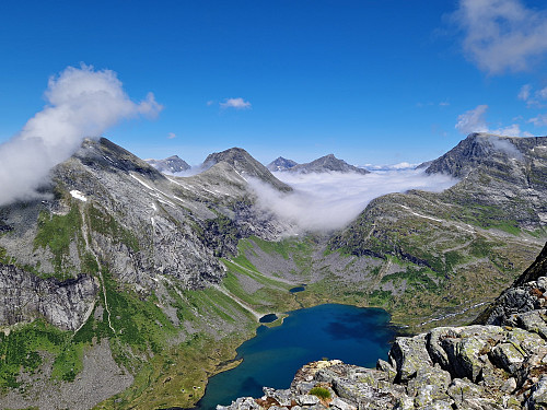 Kjørsetdalshornet vart topp nummer 266 på Sunnmøre, nådd målet mitt om 50% av toppane på Sunnmøre med minst 100m i pf.