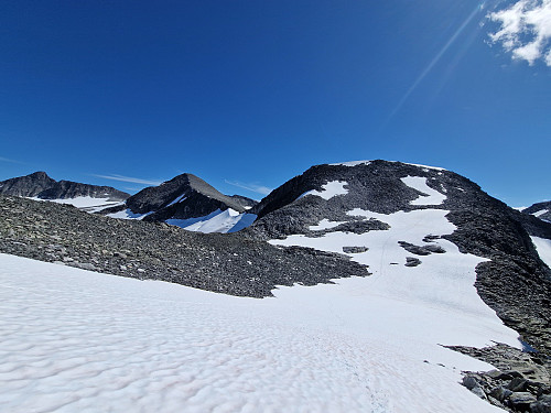 Ned snøen frå Blåfjellet sør