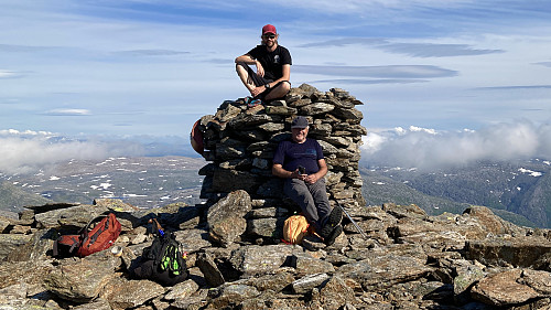 To fornøyde karer! Foto Astrid