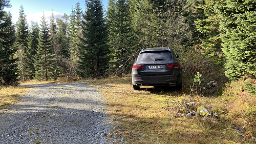 Parkering for Klyvsnolten i en lomme