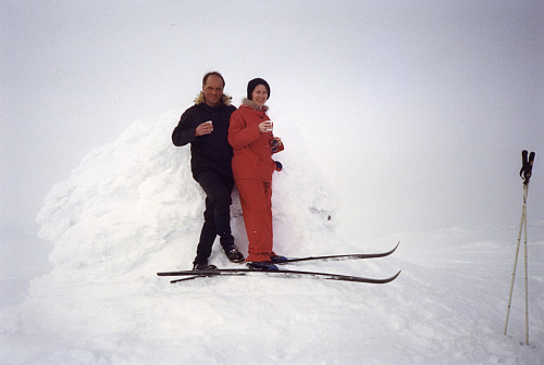 Astrid og jeg på Øykjafonn langfredag 1983