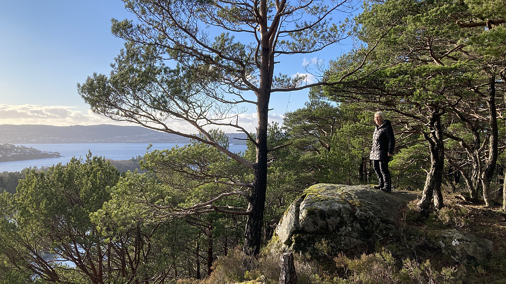 Flott utsikt over Åstveitvatnet mot Askøy