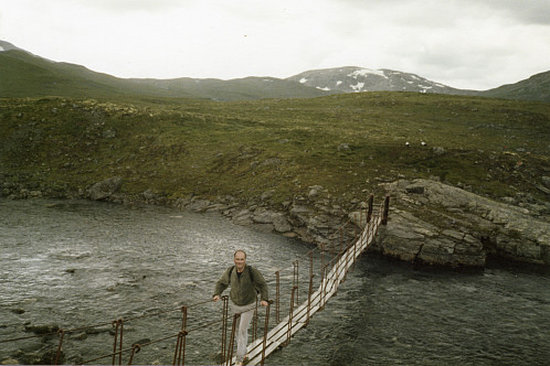 Broen ved Elvamotet juli 1985. Foto: Astrid S. Andersen