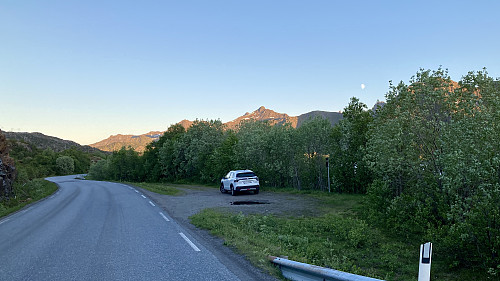 Parkeringsplassen for Snøkolla