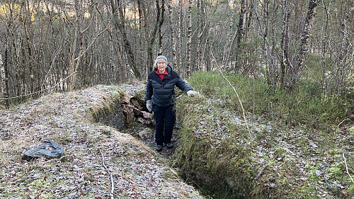 Astrid i skytestillingen