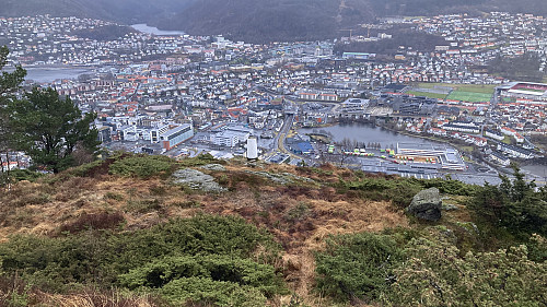Søylen sett fra skråningen ovenfor (vest)