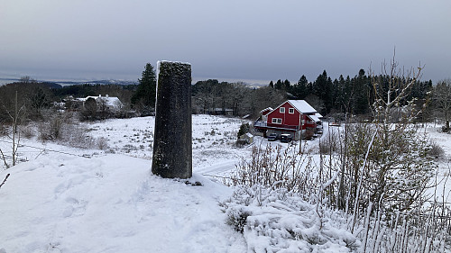 Utsikt mot bolighus i vest