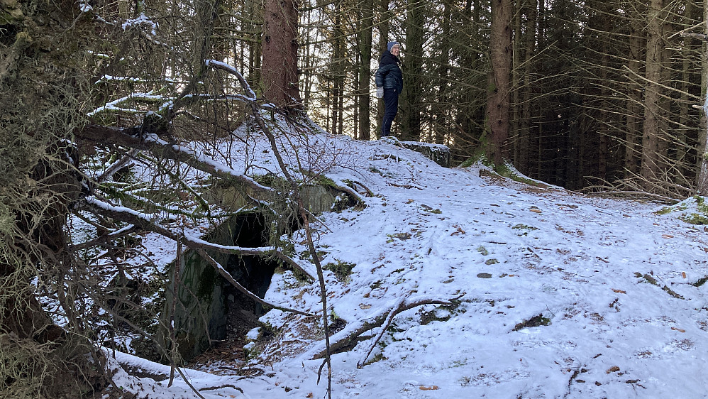 Bunker nord virket adskillig større enn bunker sør. Åpning/inngang fra nord