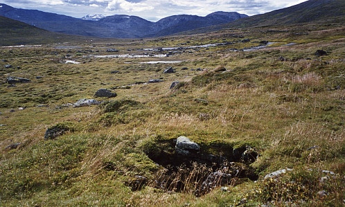 Den andre fangsgraven (151A). Foto mot sør (Rjoandeggi)