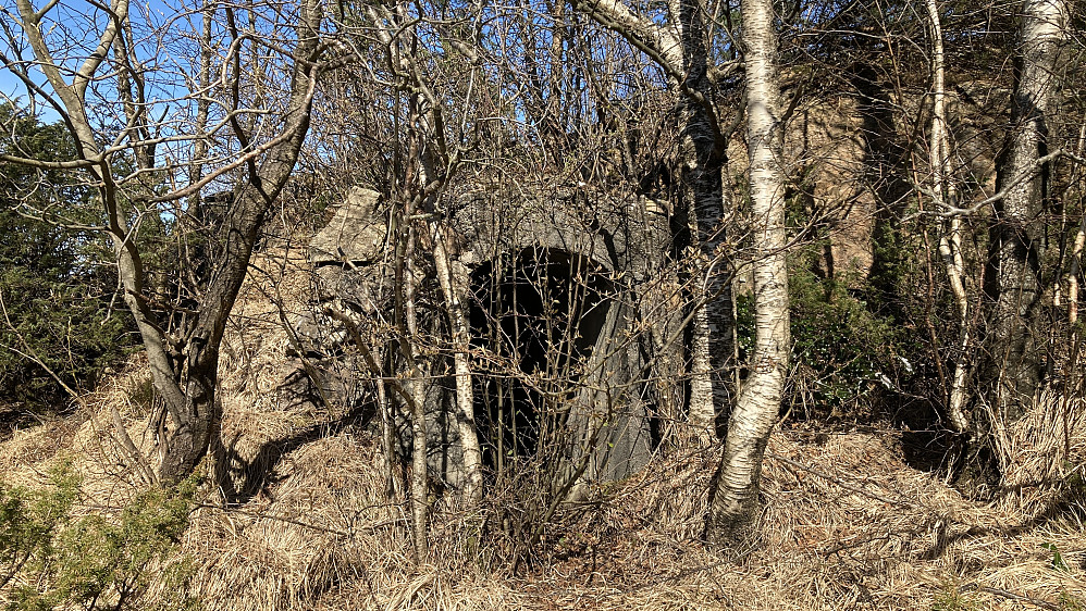 Tysk bunker fra 2VK med åpning mot sør