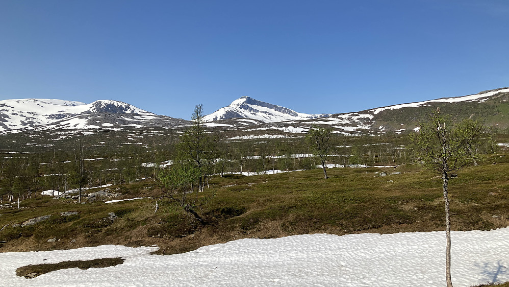 Dagens turmål er godt synlig helt fra parkeringen!