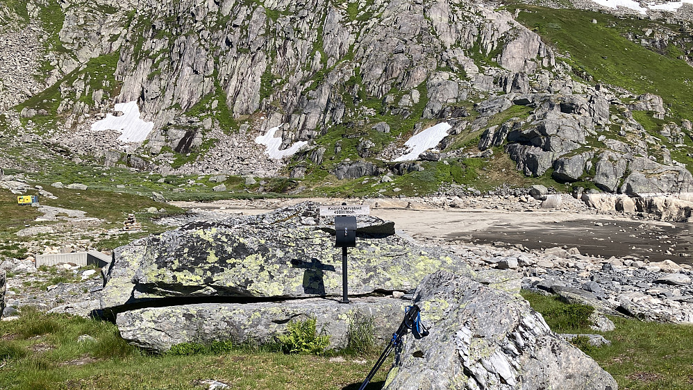 Pausestedet ved Nedre Kvannskardvatn