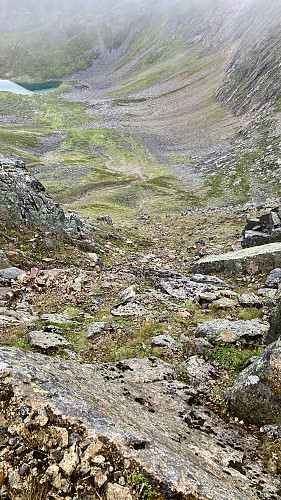 Tilbakeblikk nedover mot Skjellesvikskaret