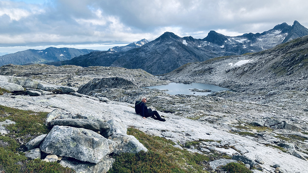 Pause på svabergene i Våtvollskaret