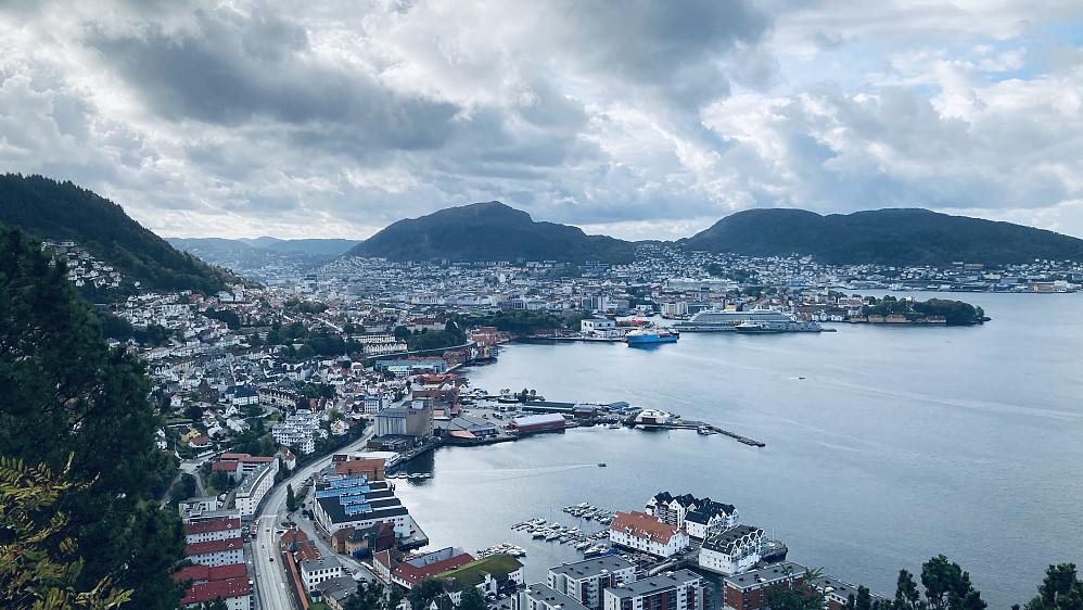 Bergen fra Sandviksbatteriet