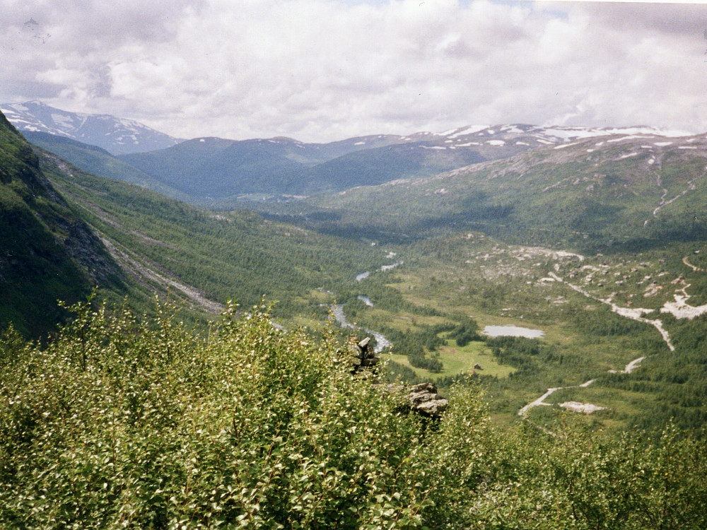 Mot vest. Kleivane og øvre del av Raundalen