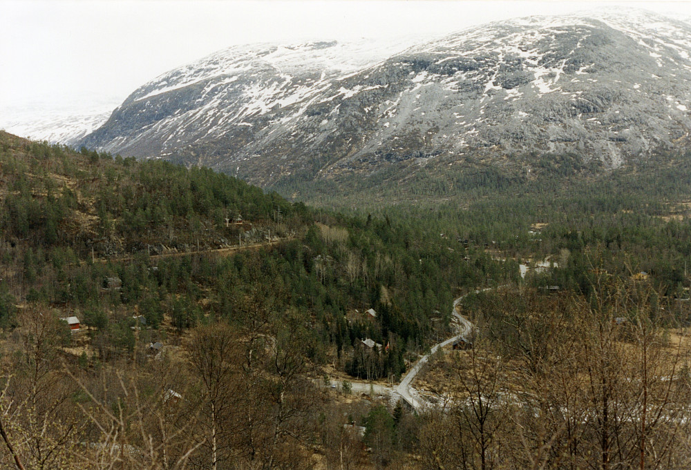 Utsikt fra Klyvsstølen mot Mjølfjellet