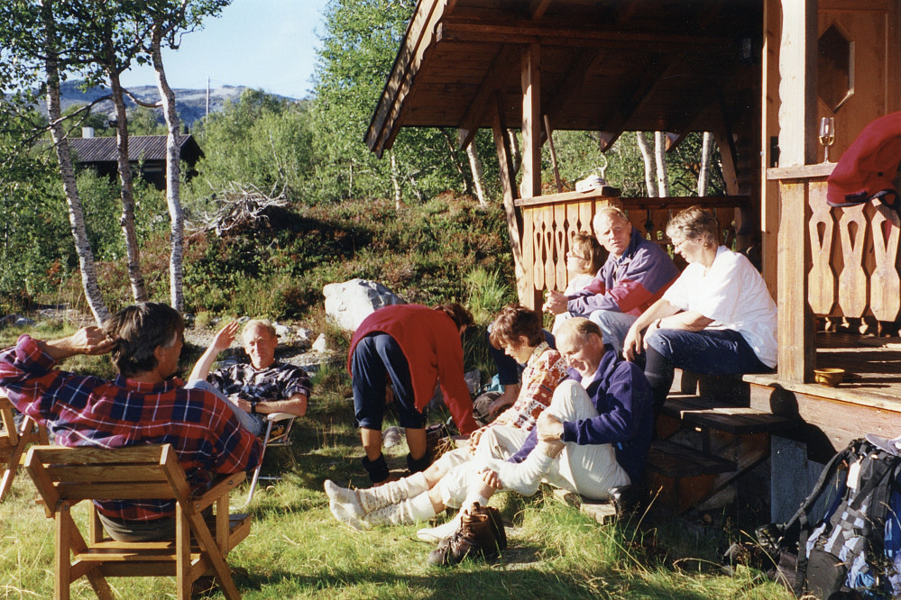 Hyggelig avslutning på hytten i Ljosandalen søndag ettermiddag!