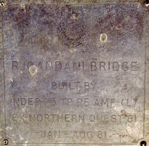 RJOANDÅNI BRIGDE 1981