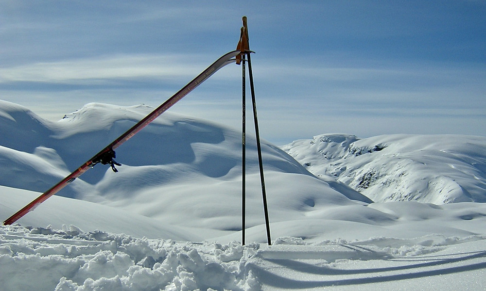 Pause i Tryglabotnen. Fadlet, Fessanuten og Nordbotnnuten mot høyre