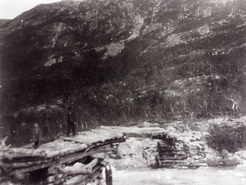 Gamle Rjoandbrui før 1925. Per Kløves samling.