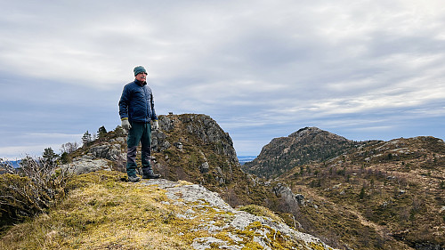 Helge på høyeste punkt Ørnafjellet Nord. 