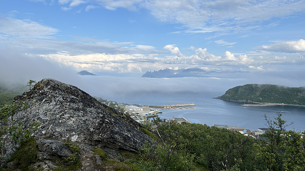 Havtåken kommer sigende mot Skjervøy