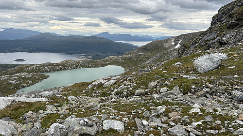Tilbakeblikk mot 768-vannet fra nord for 965-vannet