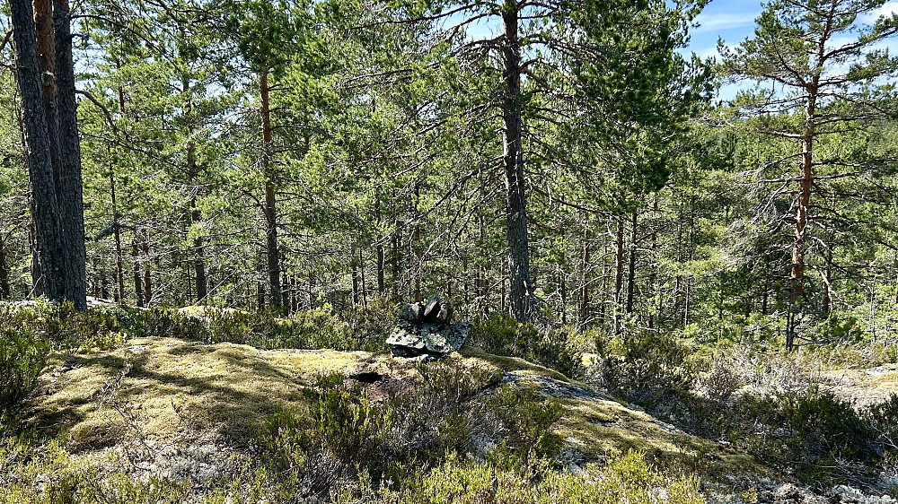 Bygget en liten varde på toppen av Svartås 384
