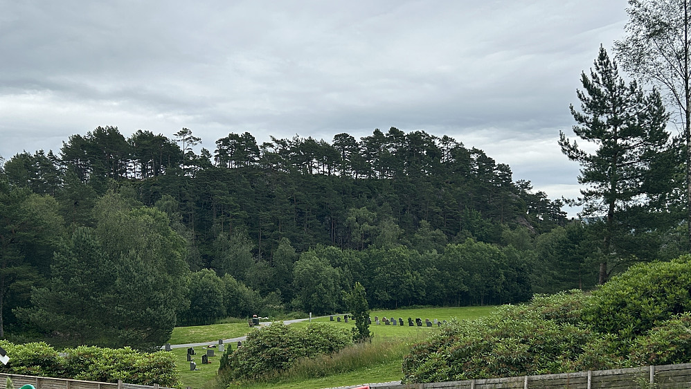 Stemhaugen på Bønes sett fra vest