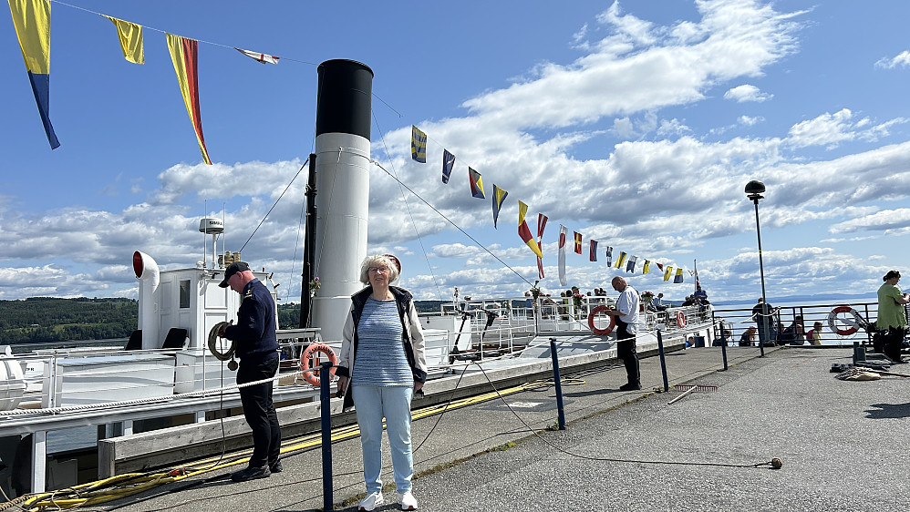 Tilbake i Gjøvik etter en fin tur på Mjøsa med Skibladner!
