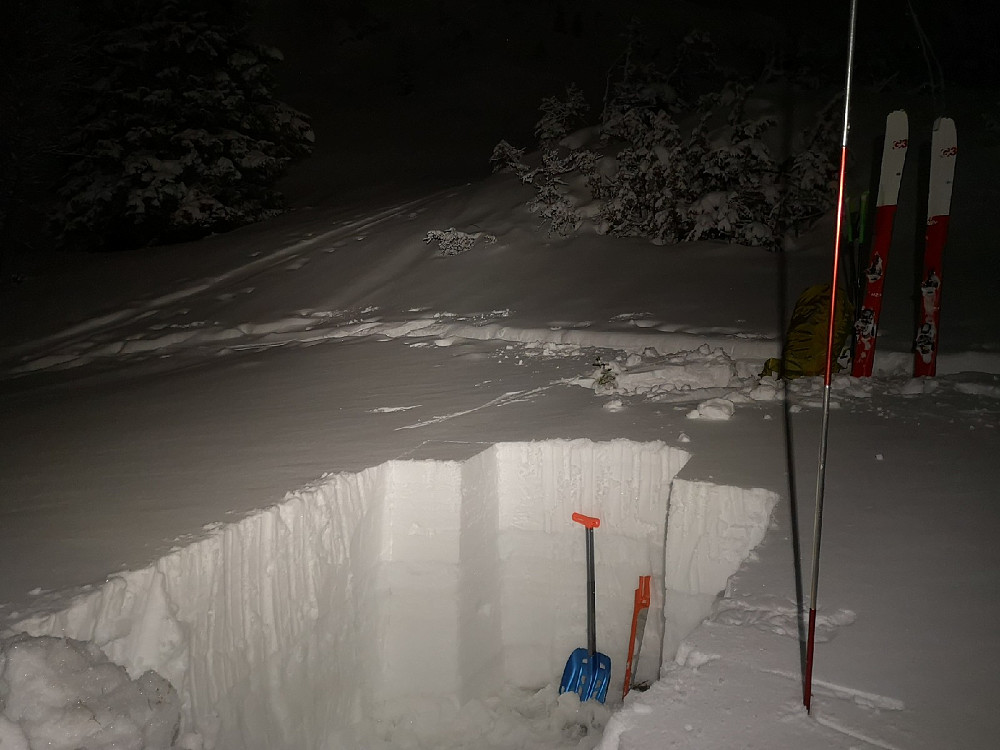 108cm snødybde akkurat nå på 600moh