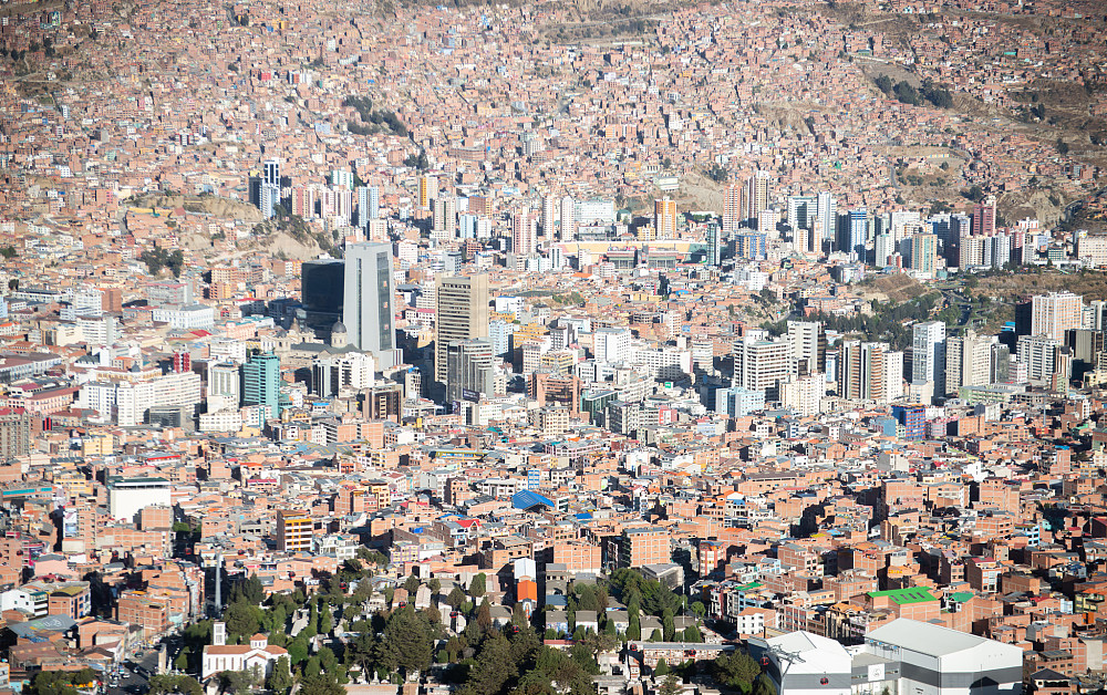 Bysentrummet i La Paz