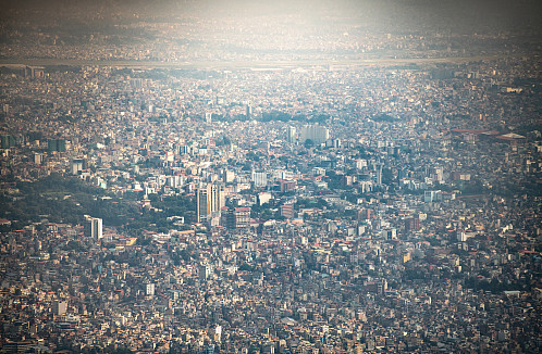 Kathmandu sett fra 
