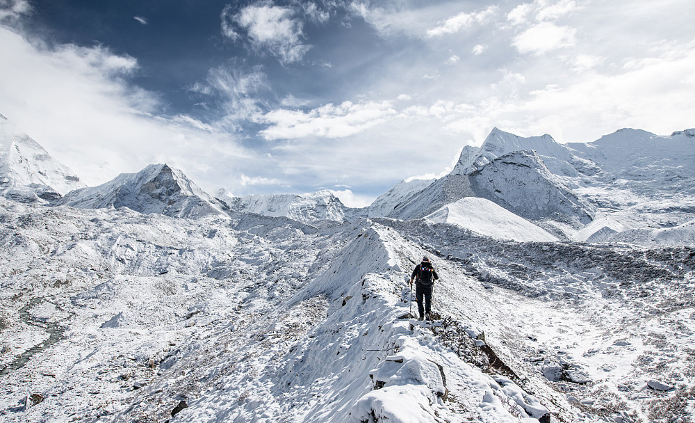 Innover mot Island Peak