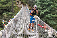 Meg som fotograf på Hillary Bridge