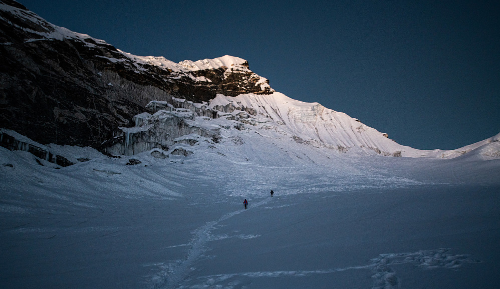 Island Peak sett fra breen