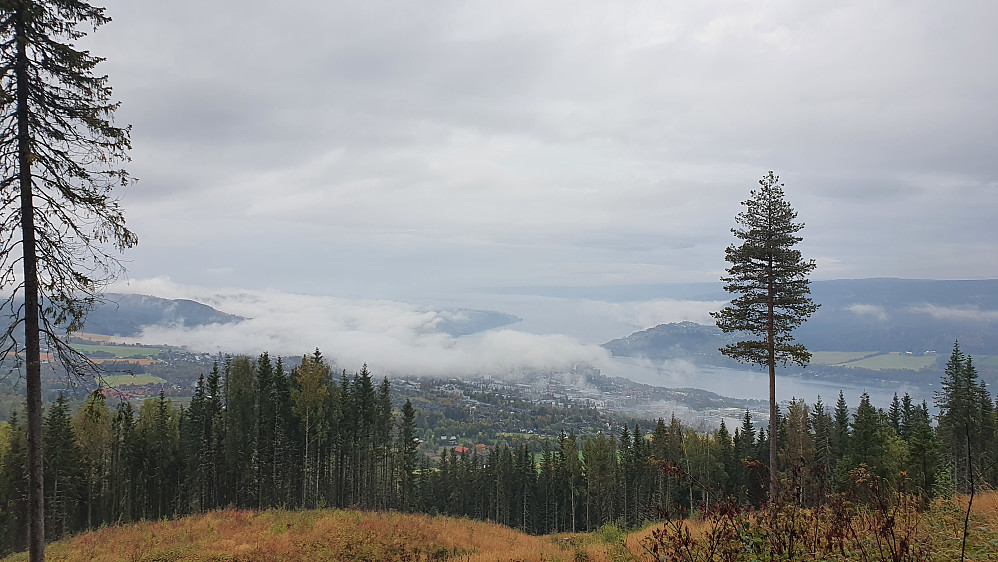 Gråvær på Lillehammer i helga, men fint turvær.