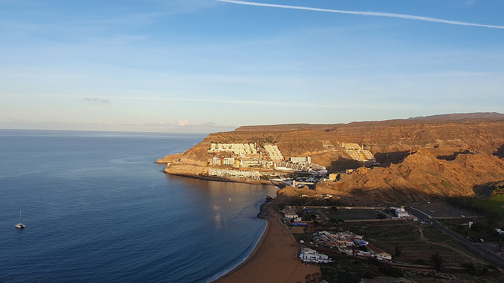 Playa de Tauro (Pico del Teide på Tenerife skimtes)