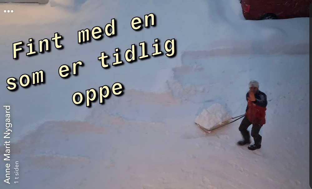 Nye 25-30 cm i løpet av natten 