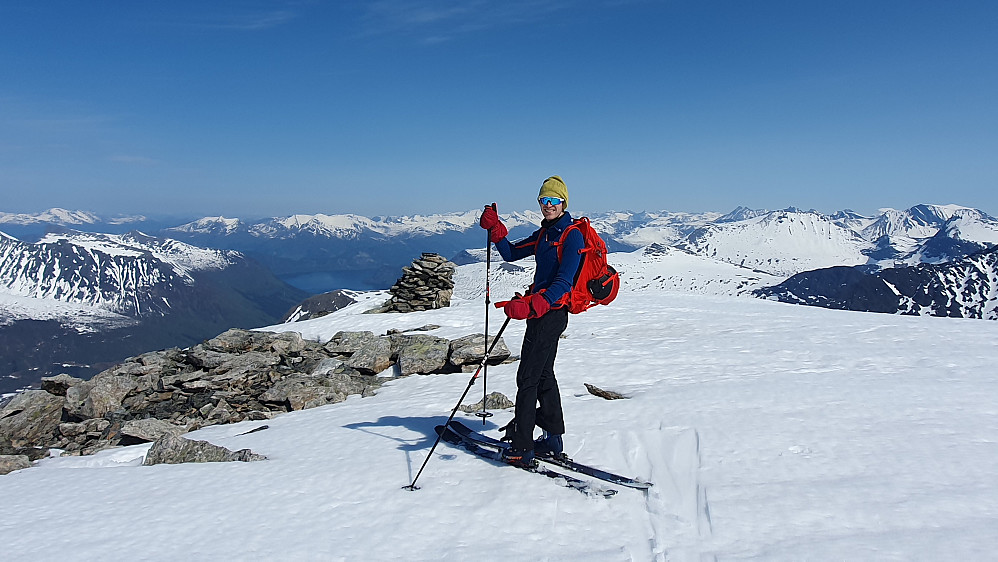 På dagens siste topp, Månvasstinden.