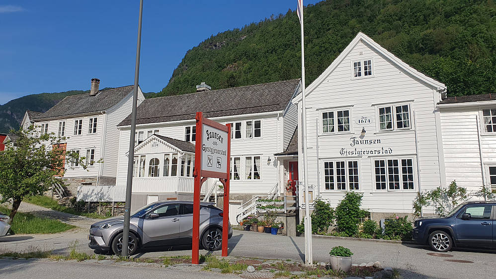 Fremme ved overnattingstedet i Granvin